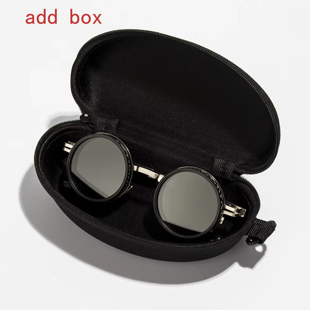 2025 Fashion New Unisex Handmade ND9 Level Sunglasses Stepless Rotating Filter Retro Polarized Sunglass Cycling Sports Glassees