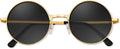 Hippie Sunglasses 70S round Hippie Glasses Party Decoration Sunglasses for Women with Colored Glasses Cloth