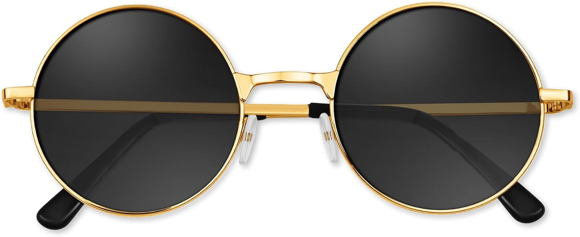 Hippie Sunglasses 70S round Hippie Glasses Party Decoration Sunglasses for Women with Colored Glasses Cloth